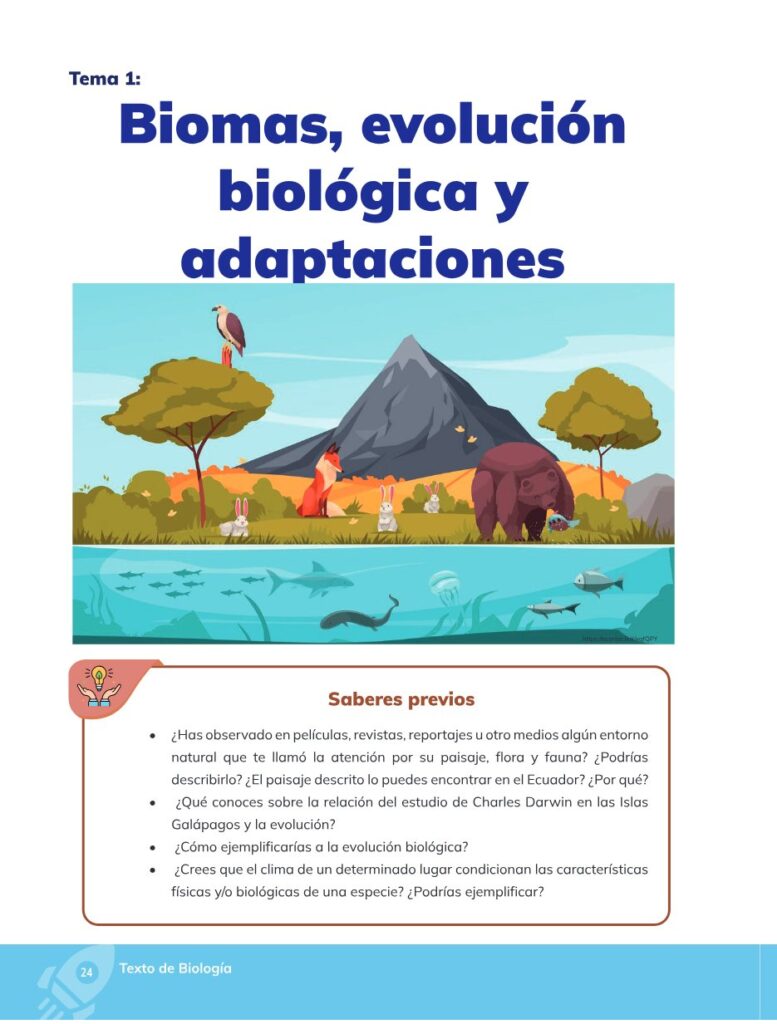 Biología – Bachillerato General – Primero de Bachillerato - Página 25 - Contenido informativo Resumido