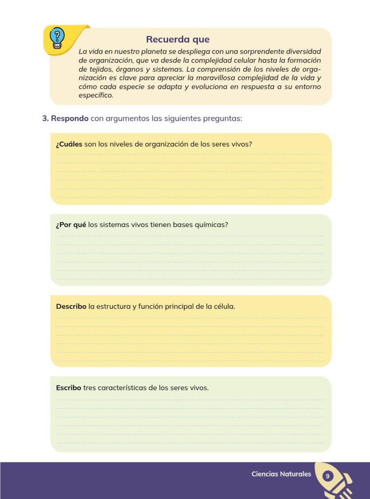 CIENCIAS NATURALES - Educación General Básica - Subnivel Sup - Página 10 - Ejercicios Resuelto