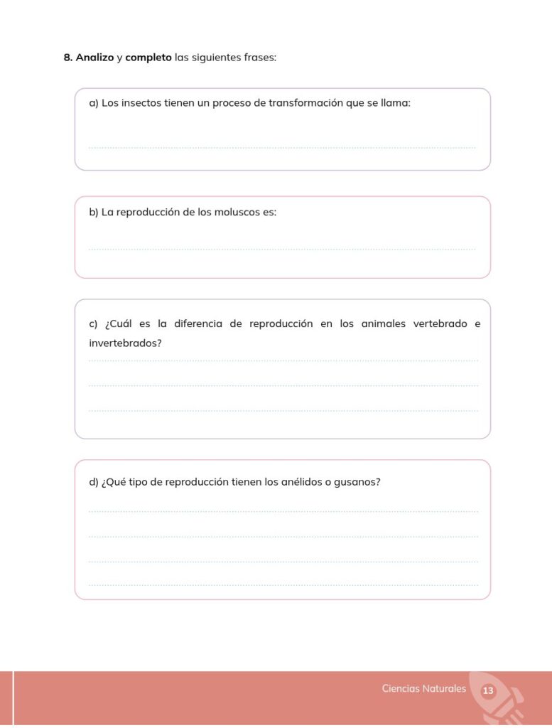 Ciencias Naturales - Educacion General Basica - Subnivel Med - Página 14 - Ejercicios Resuelto