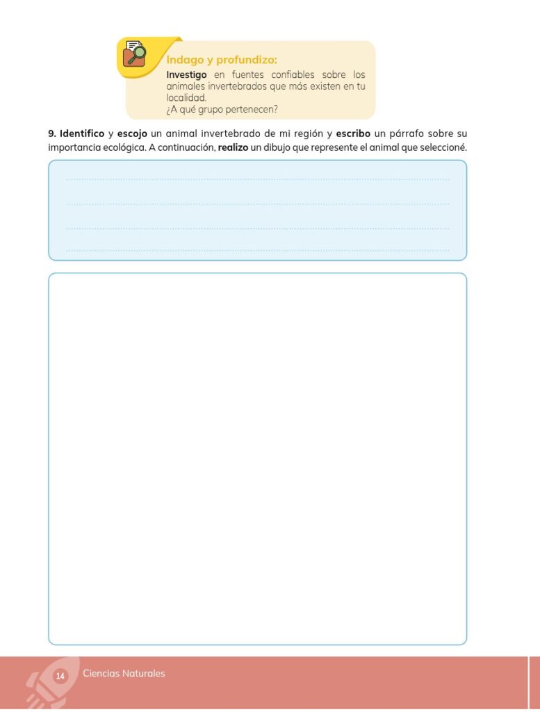 Ciencias Naturales - Educacion General Basica - Subnivel Med - Página 15 - Evaluación Resuelto