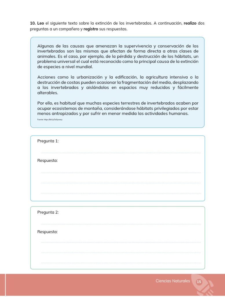 Ciencias Naturales - Educacion General Basica - Subnivel Med - Página 16 - Ejercicios Resuelto