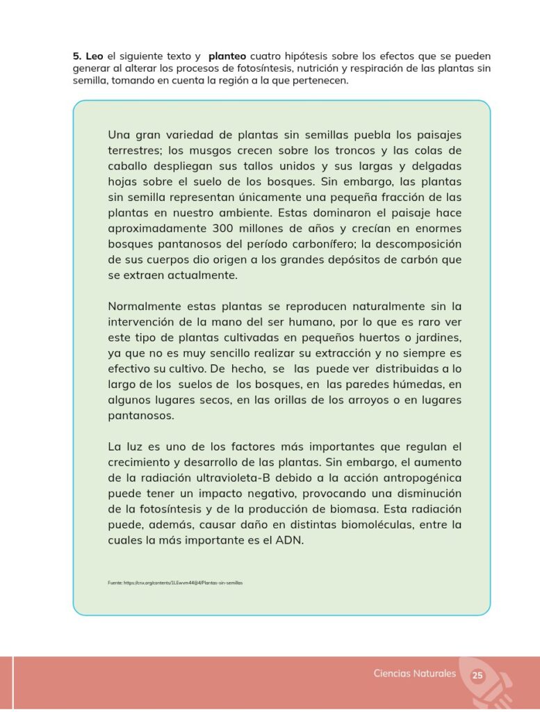 Ciencias Naturales - Educacion General Basica - Subnivel Med - Página 26 - Contenido informativo Resuelto