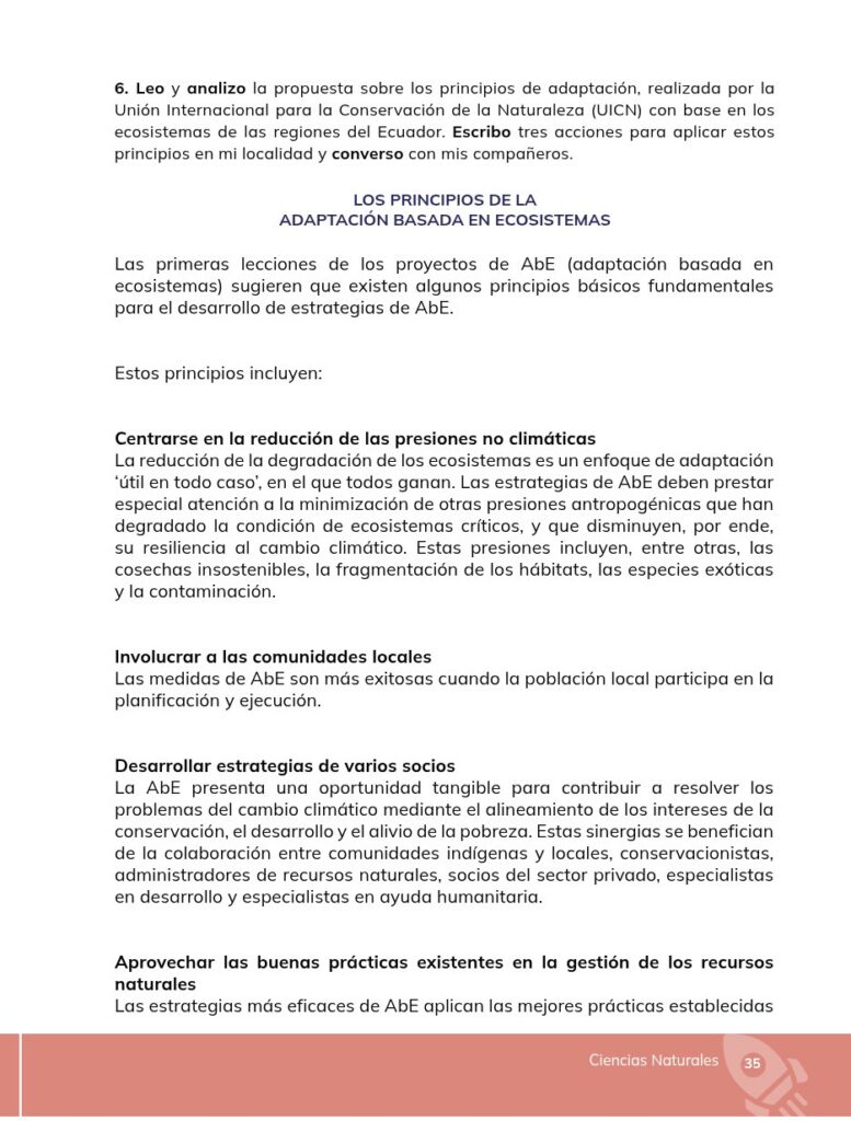 Ciencias Naturales - Educacion General Basica - Subnivel Med - Página 36 - Contenido informativo Resuelto