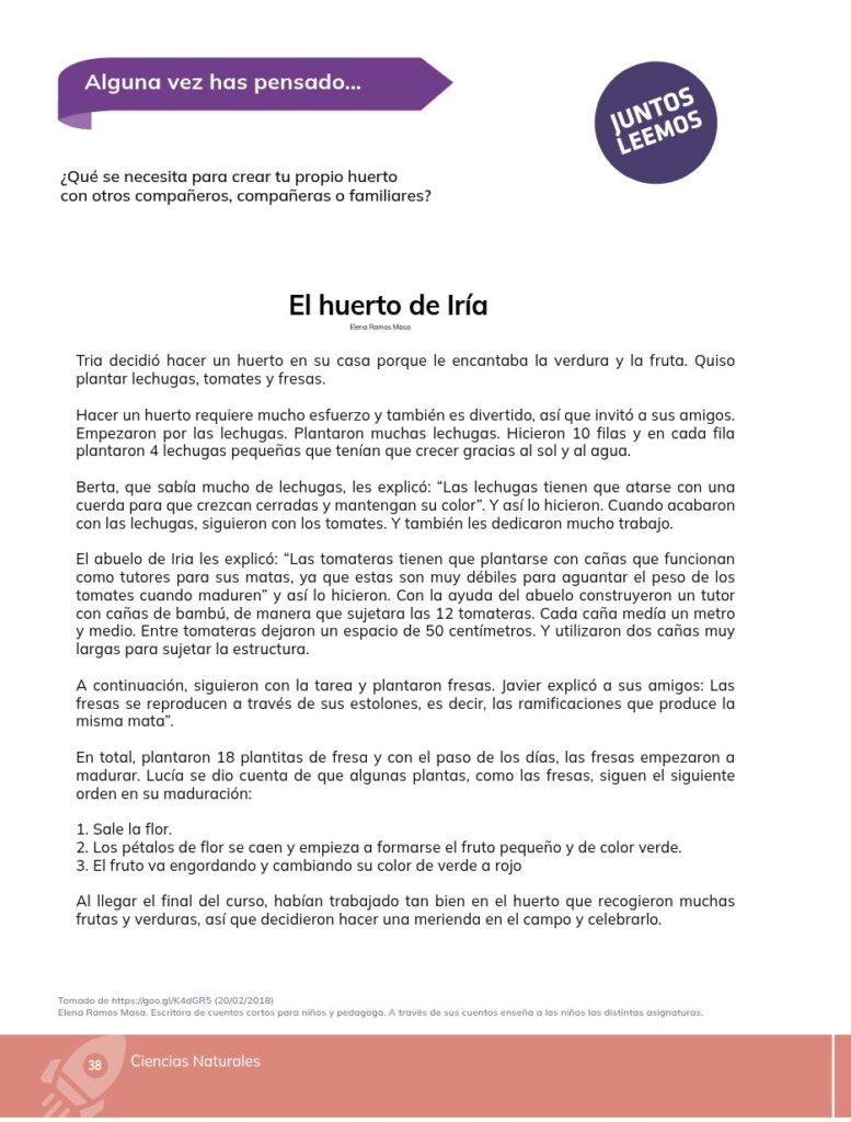 Ciencias Naturales - Educacion General Basica - Subnivel Med - Página 39 - Contenido informativo Resumido