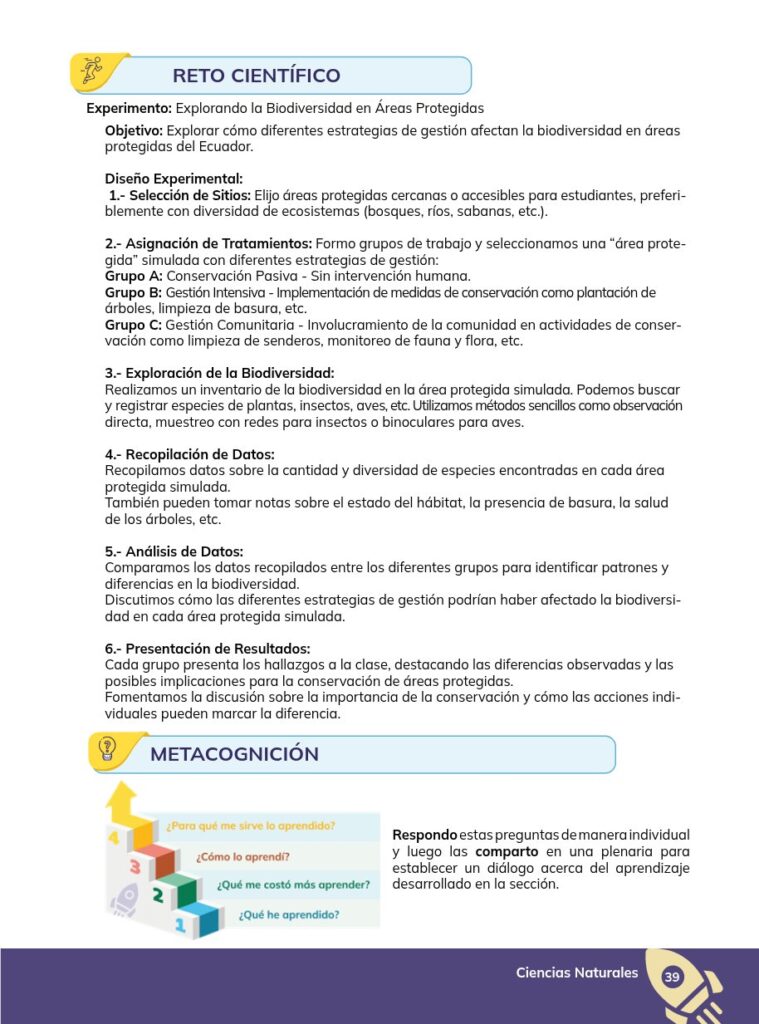 CIENCIAS NATURALES - Educación General Básica - Subnivel Sup - Página 40 - Contenido informativo Resumido