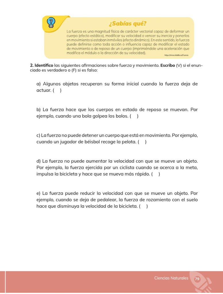 Ciencias Naturales - Educacion General Basica - Subnivel Med - Página 80 - Ejercicios Resuelto