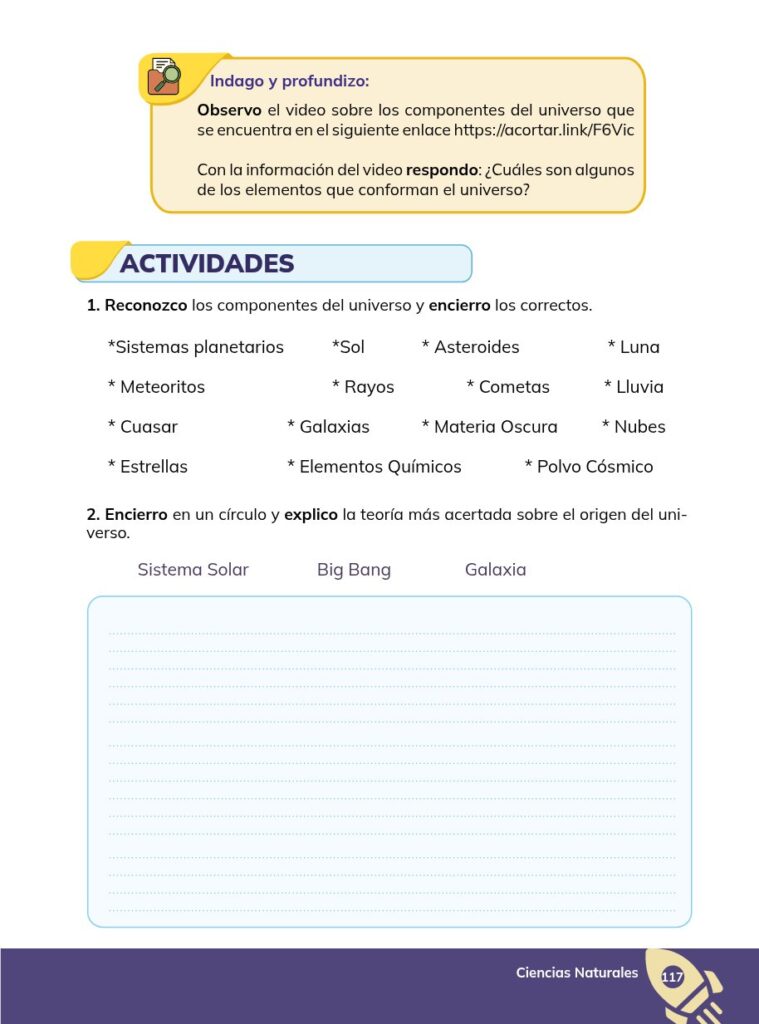 CIENCIAS NATURALES – Educación General Básica – Subnivel Sup - Página 118 - Ejercicios Resuelto