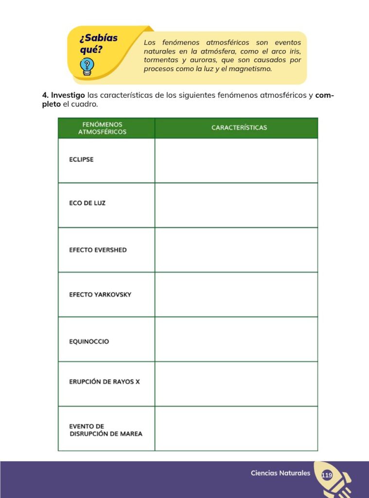 CIENCIAS NATURALES – Educación General Básica – Subnivel Sup - Página 120 - Contenido informativo Resumido