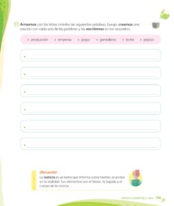 Libro Comunicación – 1 – Mi cuaderno de autoaprendizaje – Pág 148 – Resuelto pdf