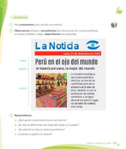 Libro Comunicación – 1 – Mi cuaderno de autoaprendizaje – Pág 149 – Resuelto pdf