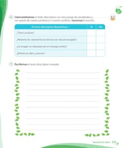 Libro Comunicación – 1 – Mi cuaderno de autoaprendizaje – Pág 215 – Resuelto pdf