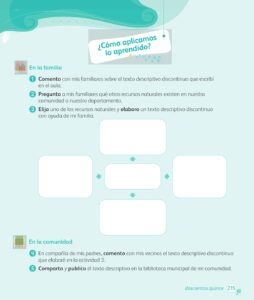 Libro Comunicación – 1 – Mi cuaderno de autoaprendizaje – Pág 217 – Resuelto pdf