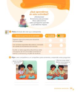 Libro Comunicación – 1 – Mi cuaderno de autoaprendizaje – Pág 230 – Resuelto pdf