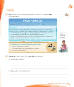 Libro Comunicación – 1 – Mi cuaderno de autoaprendizaje – Pág 255 – Resuelto pdf