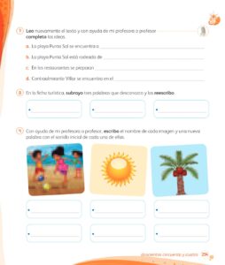Libro Comunicación – 1 – Mi cuaderno de autoaprendizaje – Pág 256 – Resuelto pdf