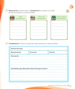 Libro Comunicación – 1 – Mi cuaderno de autoaprendizaje – Pág 259 – Resuelto pdf