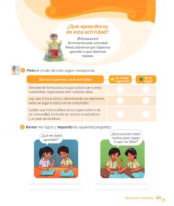 Libro Comunicación – 1 – Mi cuaderno de autoaprendizaje – Pág 262 – Resuelto pdf