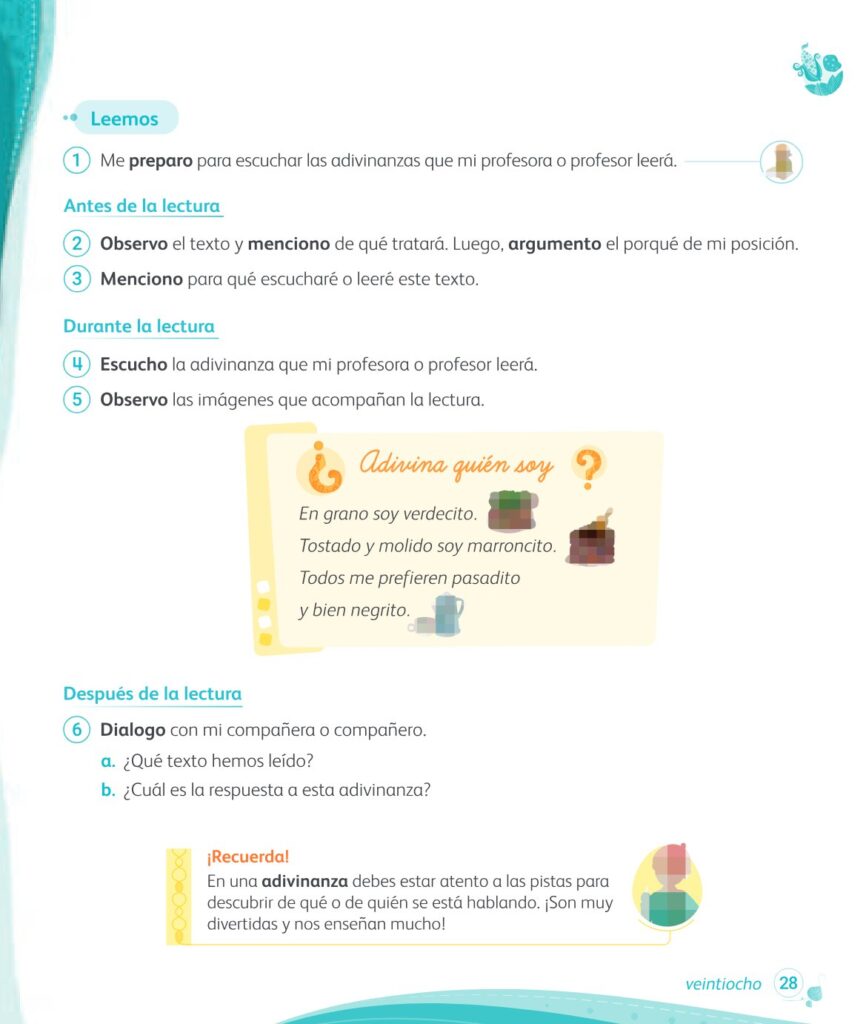 Comunicación – 1 – Mi cuaderno de autoaprendizaje - Página 30 - Contenido informativo Resumido