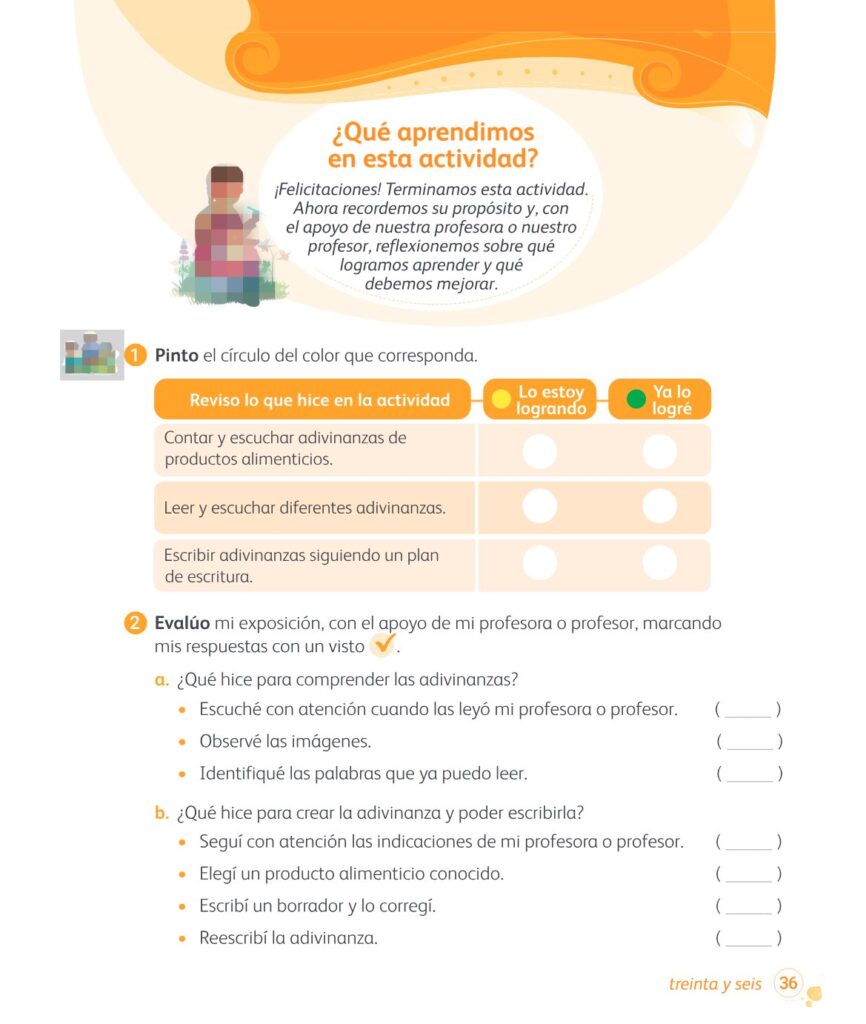 Comunicación – 1 – Mi cuaderno de autoaprendizaje - Página 38 - Contenido informativo Resumido