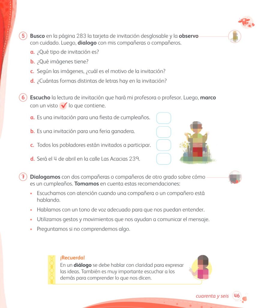 Comunicación – 1 – Mi cuaderno de autoaprendizaje - Página 48 - Contenido informativo Resumido