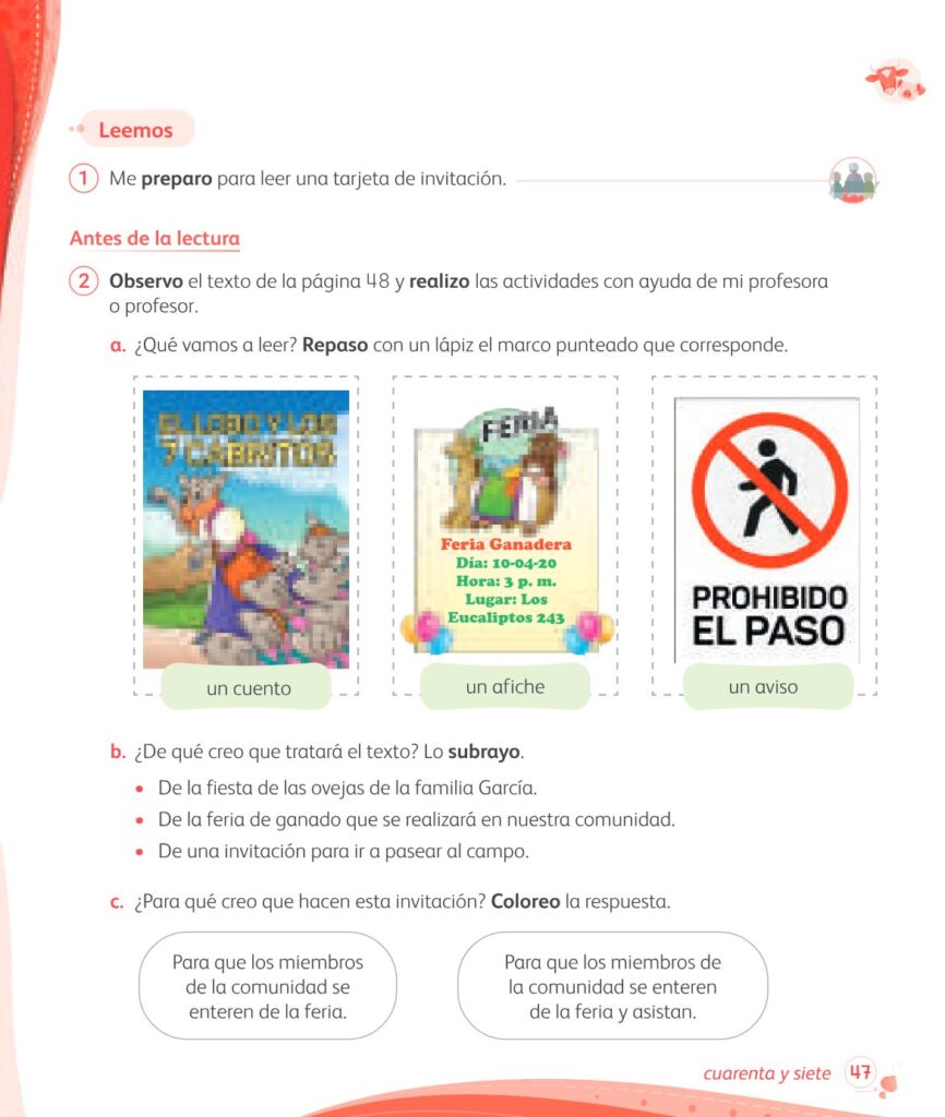 Comunicación – 1 – Mi cuaderno de autoaprendizaje - Página 49 - Contenido informativo Resumido