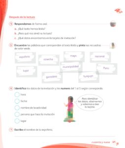 Libro Comunicación – 1 – Mi cuaderno de autoaprendizaje – Pág 51 – Resuelto pdf