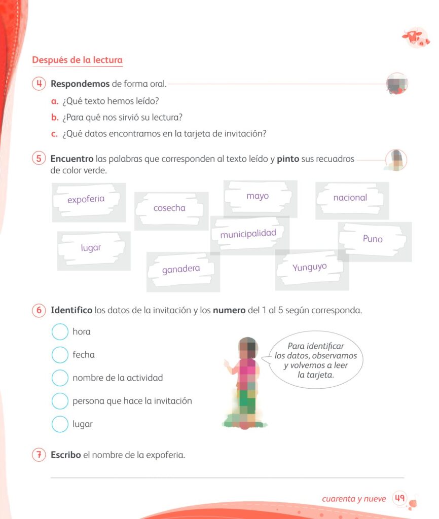 Comunicación – 1 – Mi cuaderno de autoaprendizaje - Página 51 - Contenido informativo Resumido