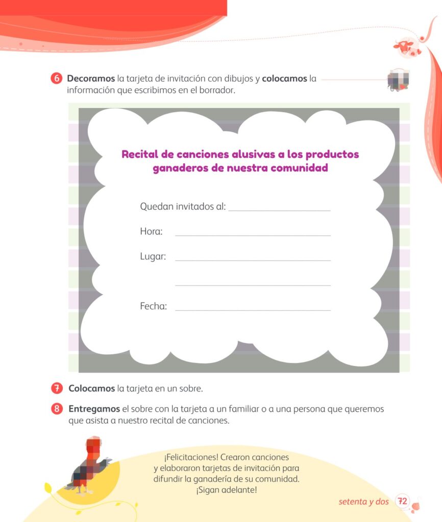 Comunicación – 1 – Mi cuaderno de autoaprendizaje - Página 74 - Contenido informativo Resumido