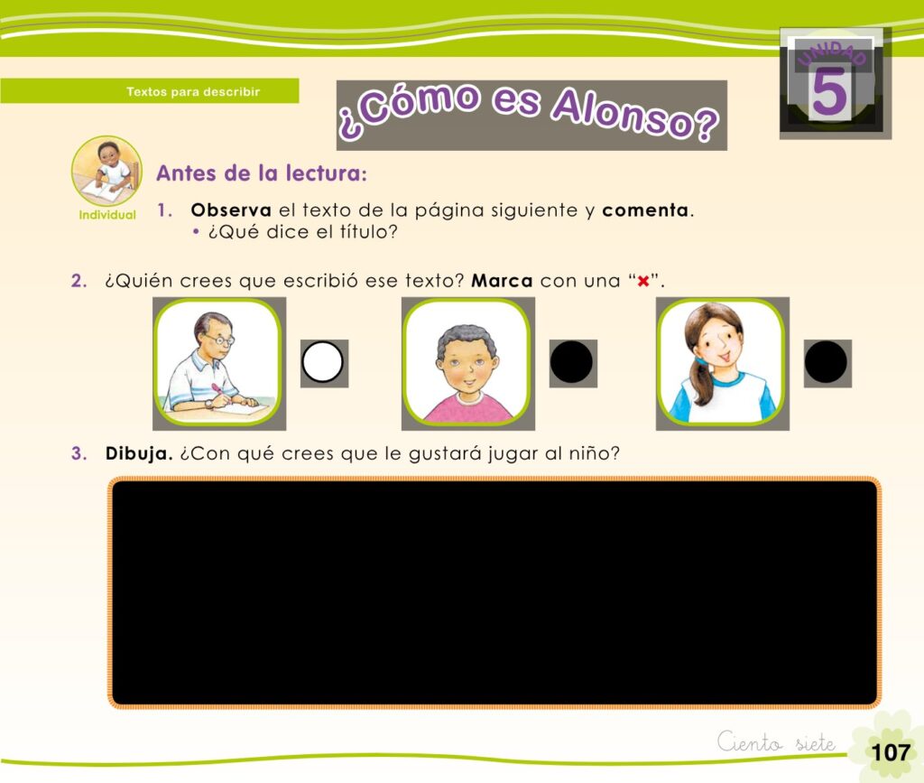 Cuaderno de trabajo – Comunicación – 1 - Página 109 - Contenido informativo Resumido