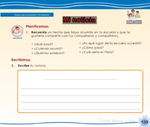 Libro Cuaderno de trabajo – Comunicación – 1 – Pág 135 – Resuelto pdf