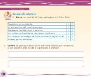 Libro Cuaderno de trabajo – Comunicación – 1 – Pág 182 – Resuelto pdf