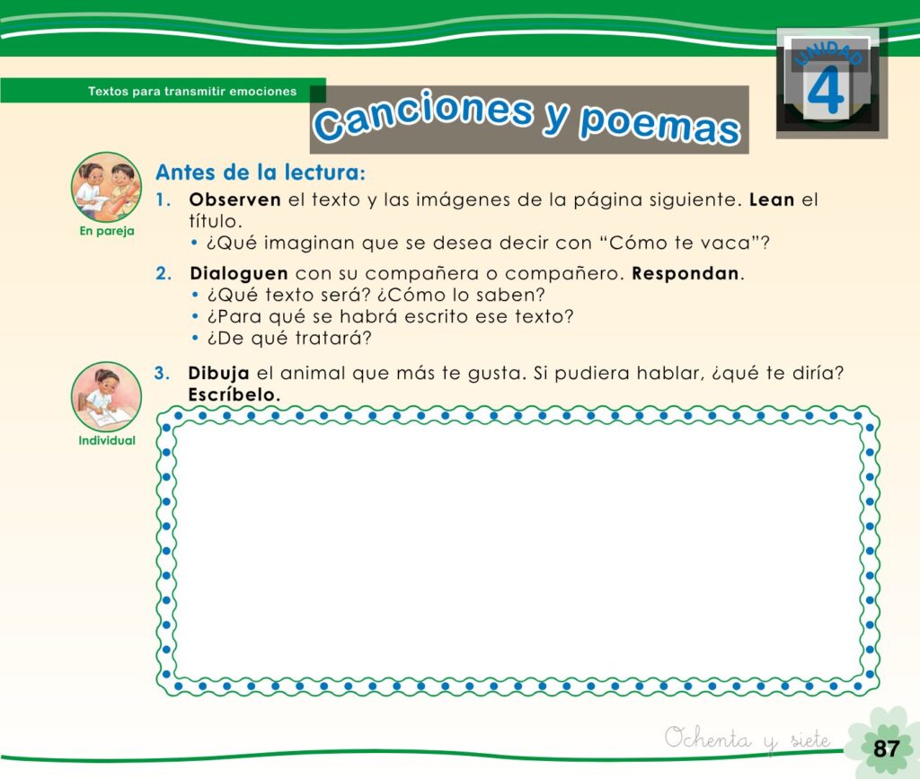 Cuaderno de trabajo – Comunicación – 1 - Página 89 - Contenido informativo Resumido