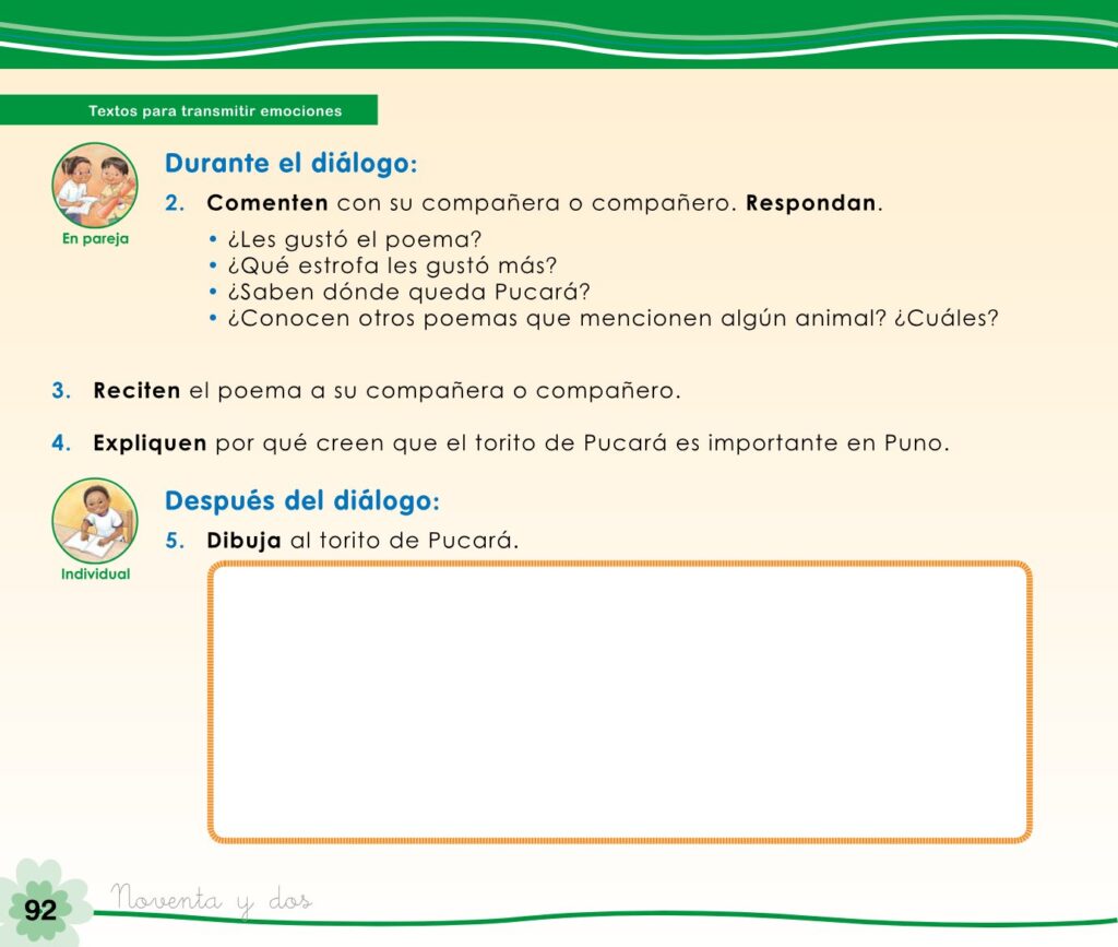 Cuaderno de trabajo – Comunicación – 1 - Página 94 - Contenido informativo Resumido