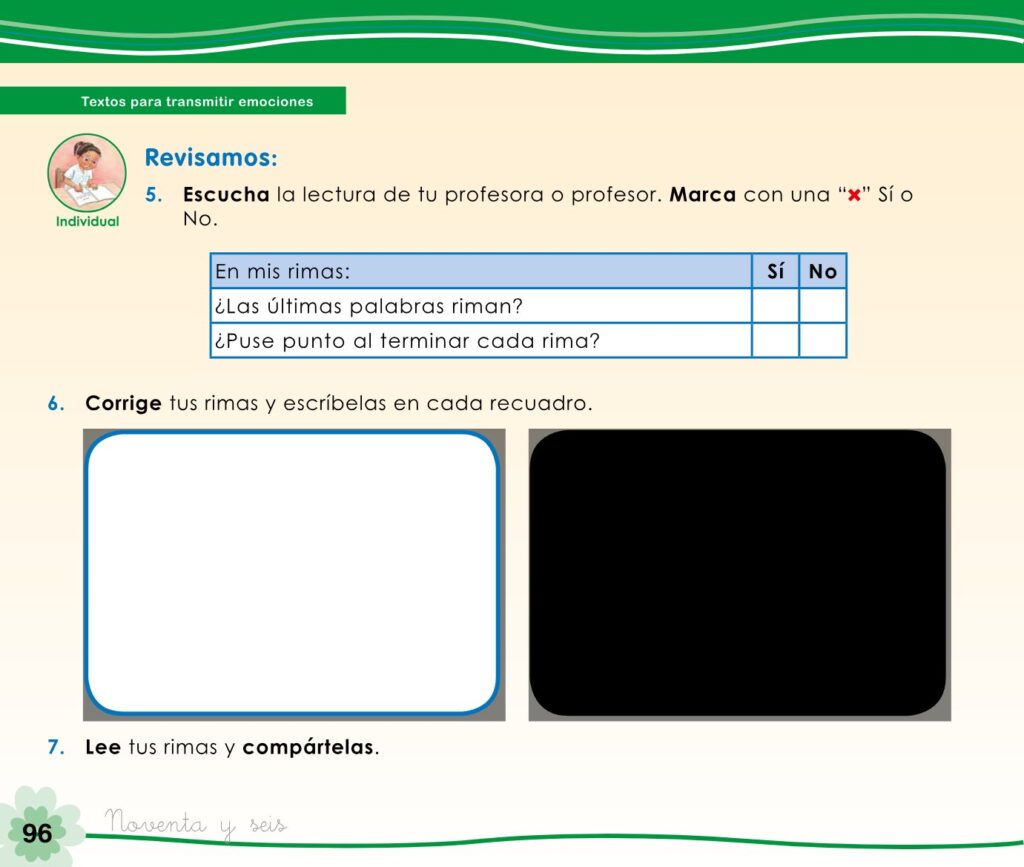 Cuaderno de trabajo – Comunicación – 1 - Página 98 - Contenido informativo Resumido