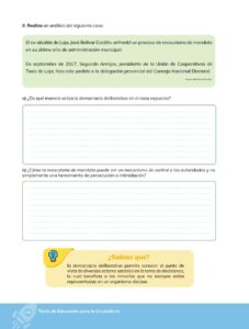 Libro Educación para la Ciudadanía – Bachillerato General – Primero de Bachillerato – Pág 101 – Resuelto pdf
