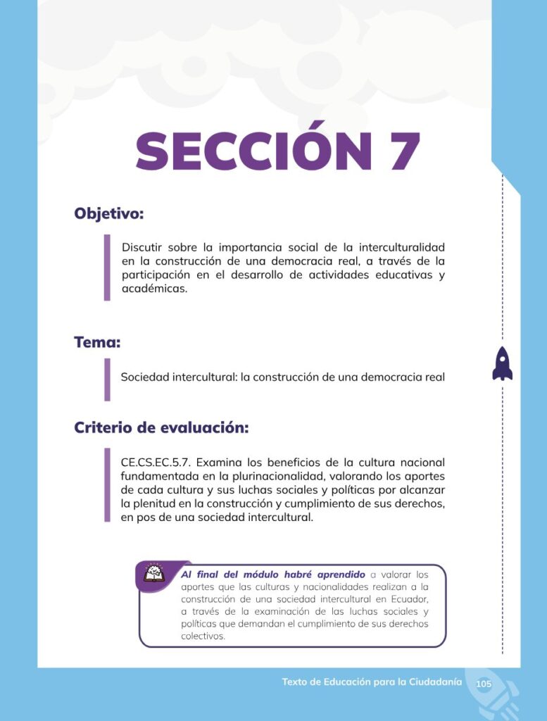 Educación para la Ciudadanía – Bachillerato General – Primer - Página 106 - Contenido informativo Resumido