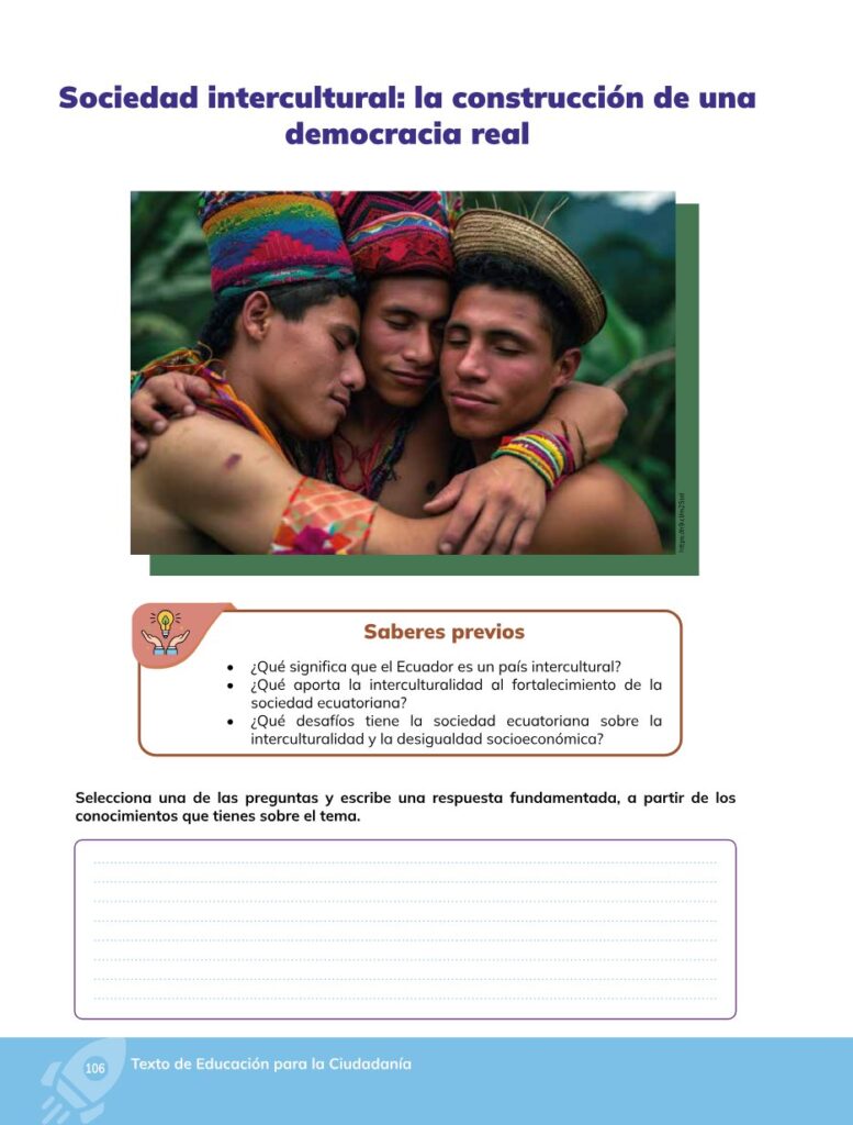 Educación para la Ciudadanía – Bachillerato General – Primer - Página 107 - Contenido informativo Resumido