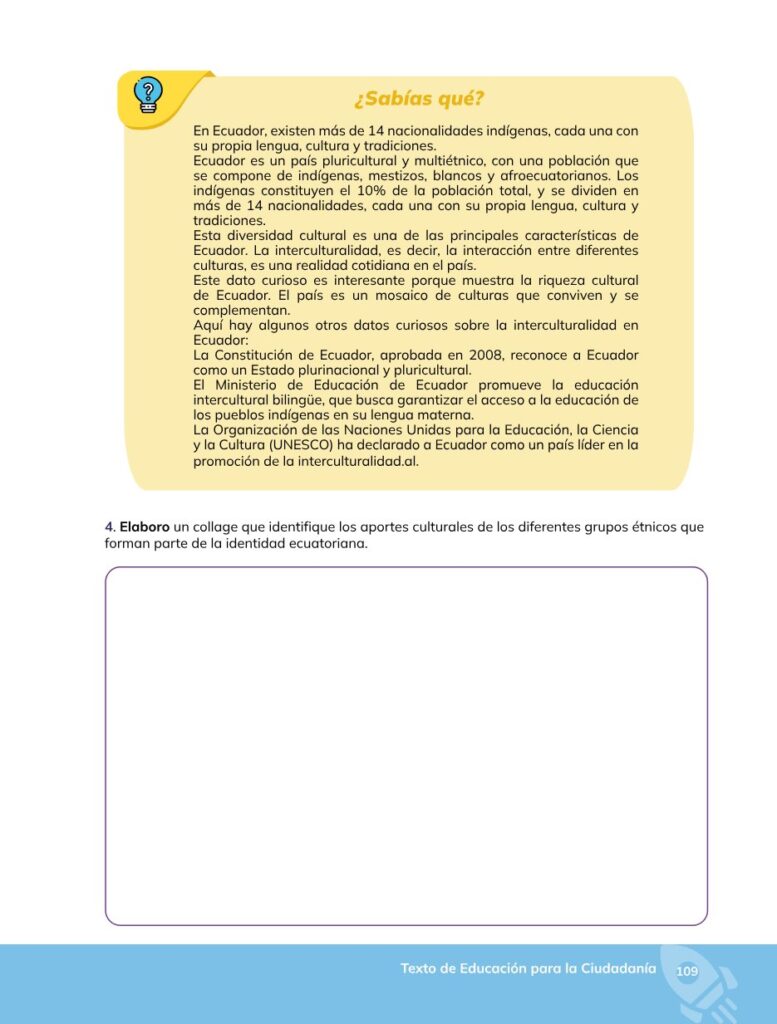 Educación para la Ciudadanía – Bachillerato General – Primer - Página 110 - Contenido informativo Resumido