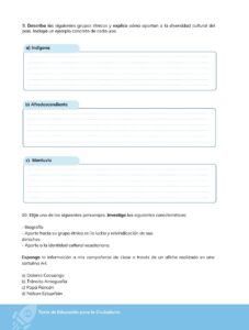 Libro Educación para la Ciudadanía – Bachillerato General – Primero de Bachillerato – Pág 113 – Resuelto pdf