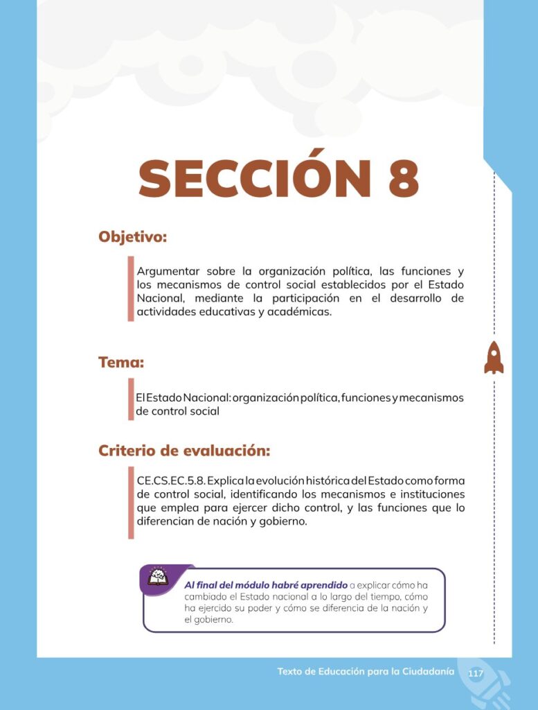 Educación para la Ciudadanía – Bachillerato General – Primer - Página 118 - Contenido informativo Resumido