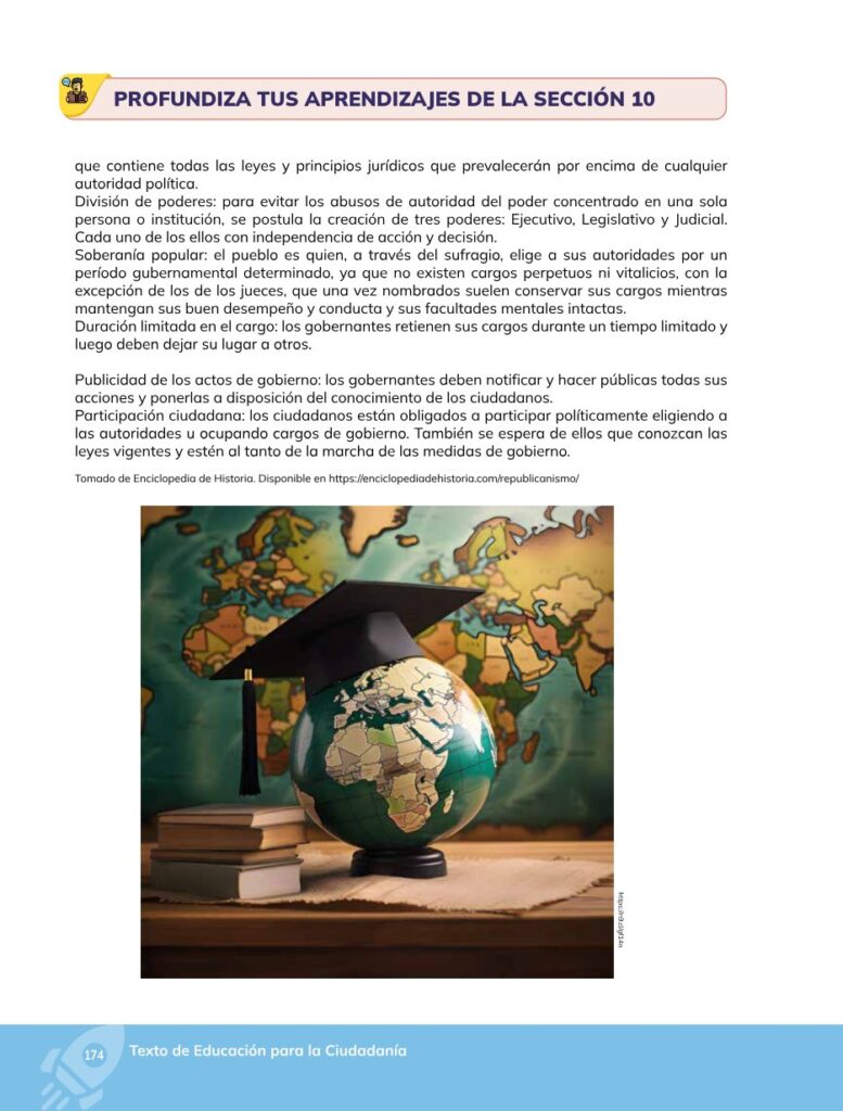Educación para la Ciudadanía – Bachillerato General – Primer - Página 175 - Contenido informativo Resumido