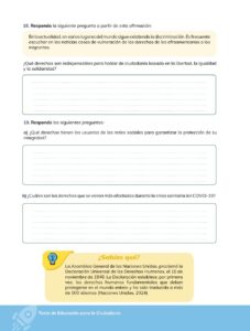 Libro Educación para la Ciudadanía – Bachillerato General – Primero de Bachillerato – Pág 21 – Resuelto pdf