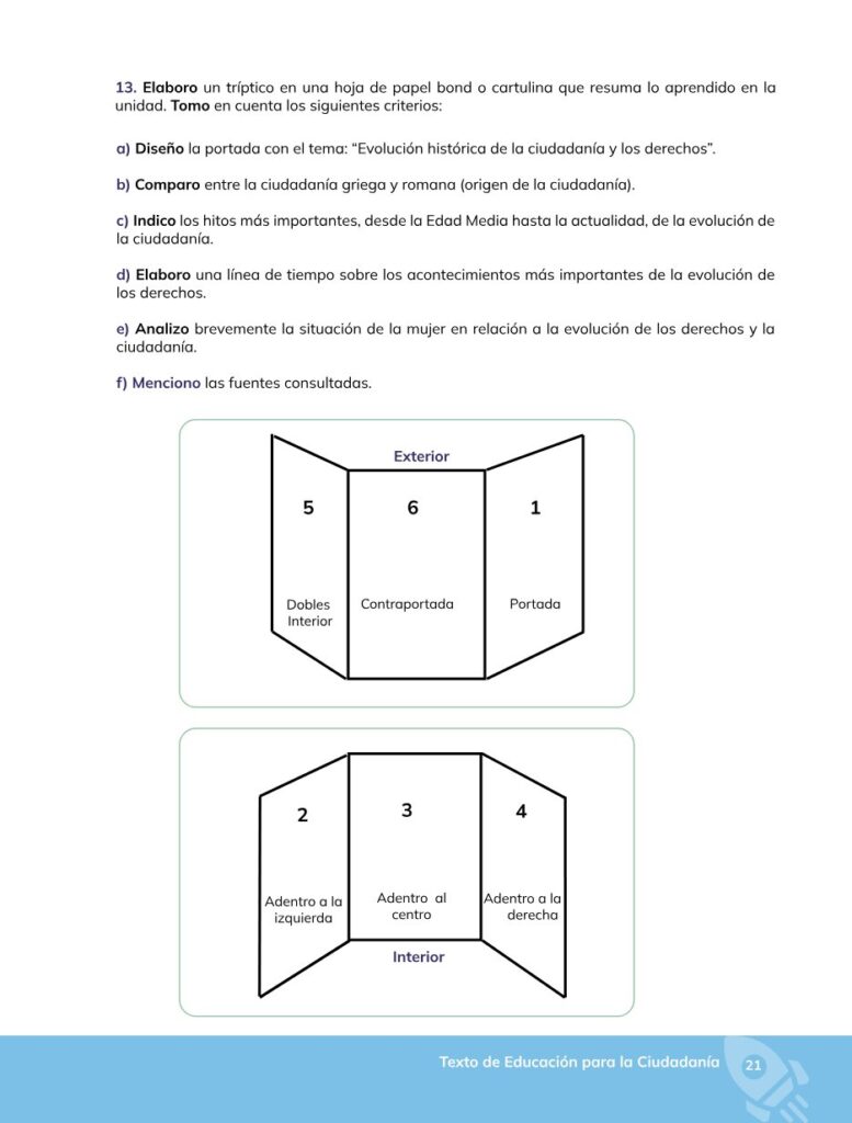 Educación para la Ciudadanía – Bachillerato General – Primer - Página 22 - Contenido informativo Resumido