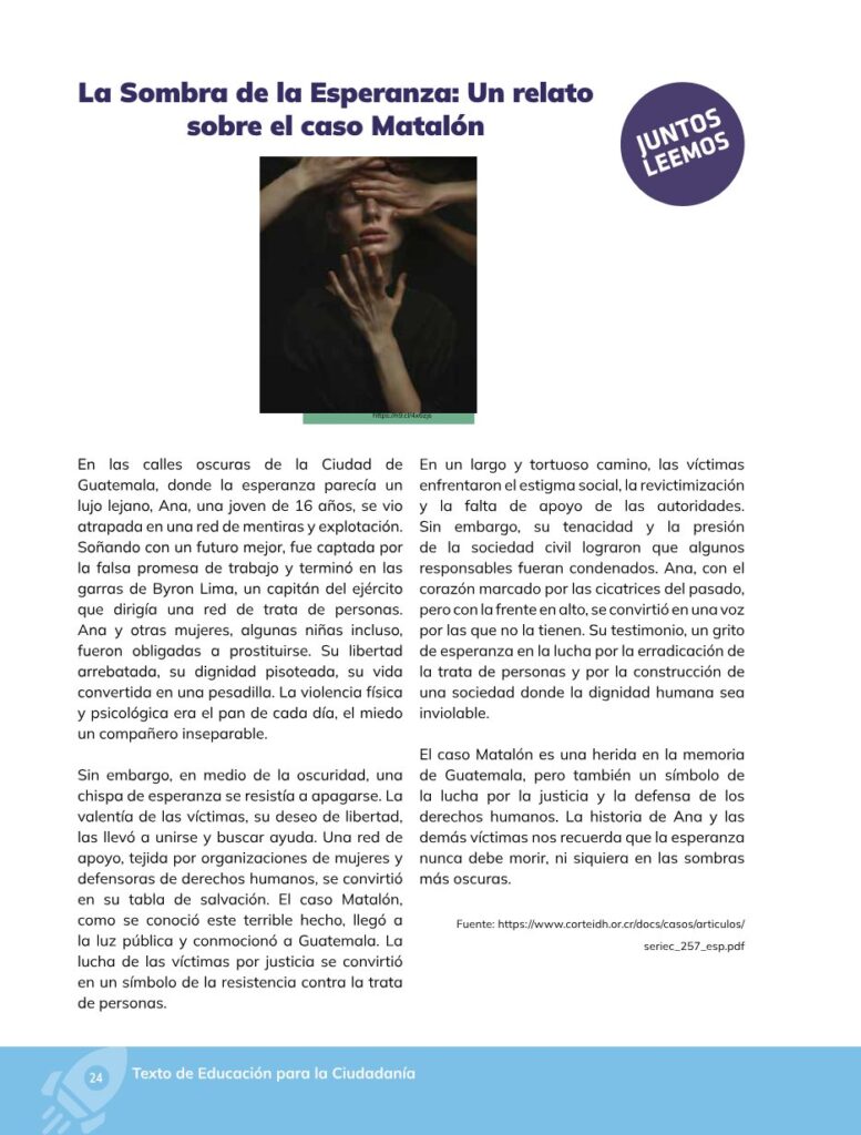 Educación para la Ciudadanía – Bachillerato General – Primer - Página 25 - Contenido informativo Resumido