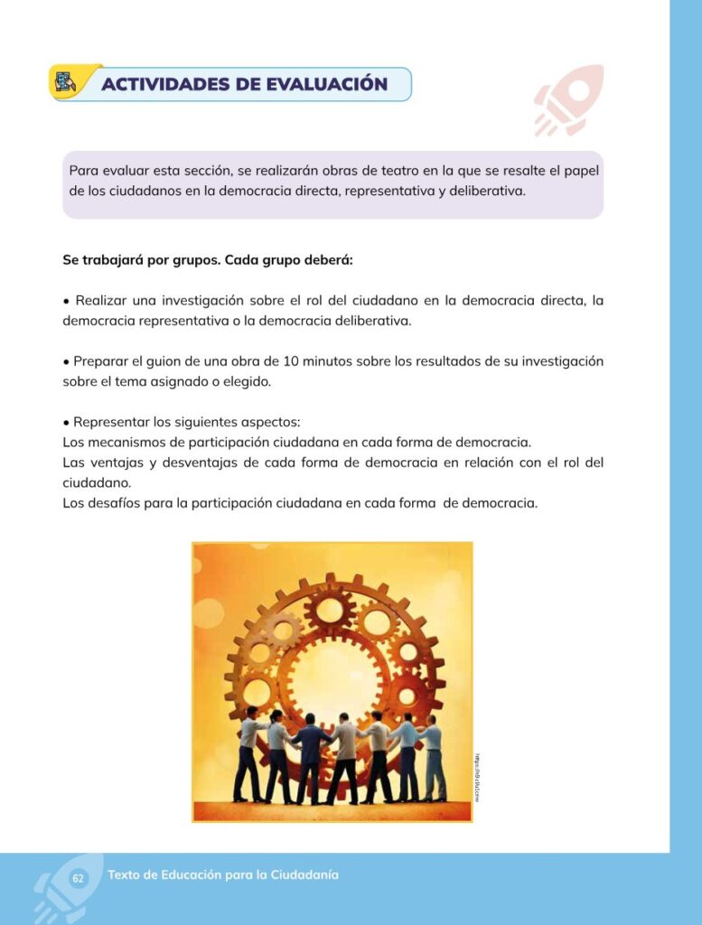 Educación para la Ciudadanía – Bachillerato General – Primer - Página 63 - Contenido informativo Resumido