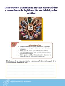 Libro Educación para la Ciudadanía – Bachillerato General – Primero de Bachillerato – Pág 65 – Resuelto pdf