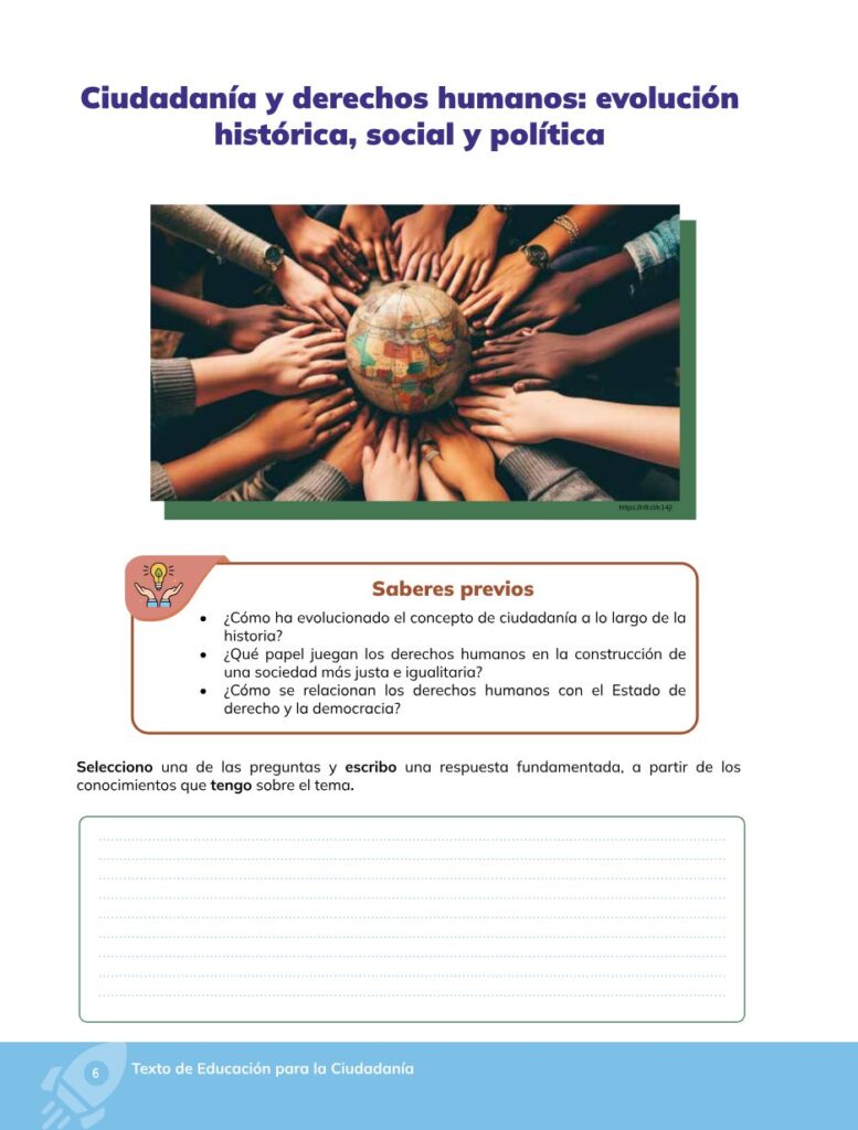 Educación para la Ciudadanía – Bachillerato General – Primer - Página 7 - Contenido informativo Resumido