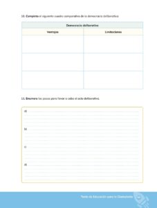 Libro Educación para la Ciudadanía – Bachillerato General – Primero de Bachillerato – Pág 70 – Resuelto pdf