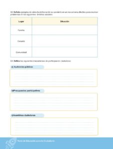 Libro Educación para la Ciudadanía – Bachillerato General – Primero de Bachillerato – Pág 71 – Resuelto pdf