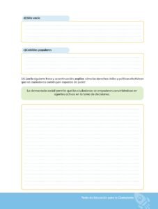 Libro Educación para la Ciudadanía – Bachillerato General – Primero de Bachillerato – Pág 72 – Resuelto pdf